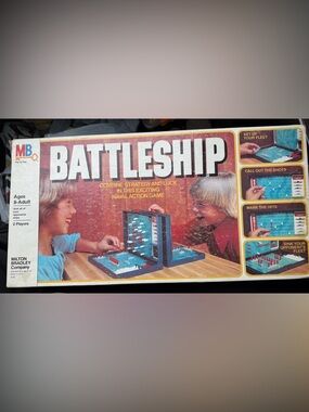 🚢 Vintage Milton Bradley Battleship Game Classic 2 Player Strategy Game Complete